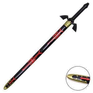 Decorative Sword with Sheath - Black and Red